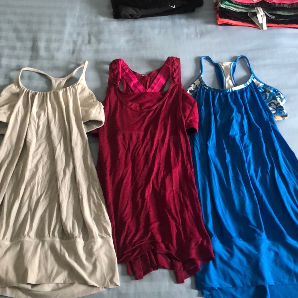 EUC Bundle of lululemon running tanks